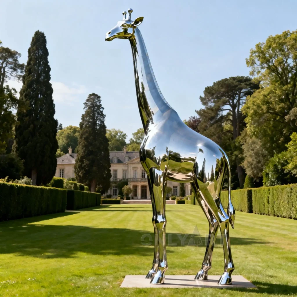 Large Giraffe Garden Statue