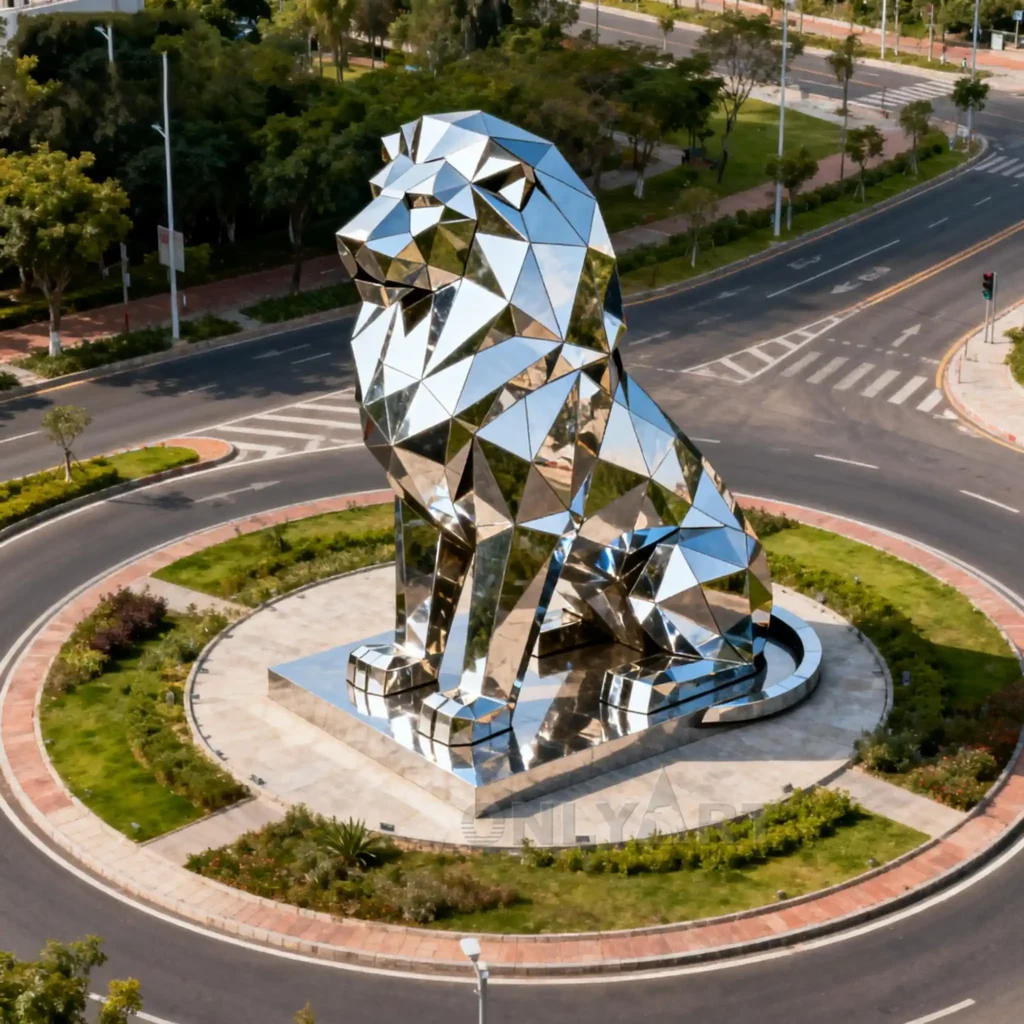 Large Guardian Lion Statue for Sale