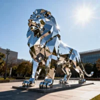 Large Lion Statue Home Decor