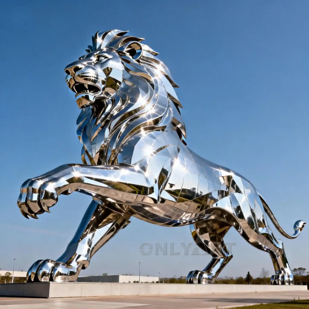 Large Metal Lion Statues For Outside