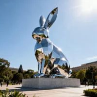 Large Rabbit Statue For Garden