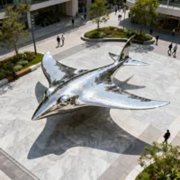 Large Stingray Sculpture For Sale
