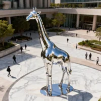 Large Tall Giraffe Statue