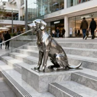 Life Size Dog Statues For Front Porch