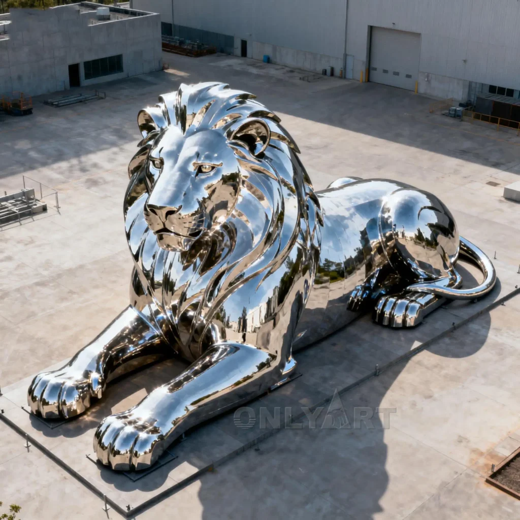Life Size Lion Statue For Home Entrance