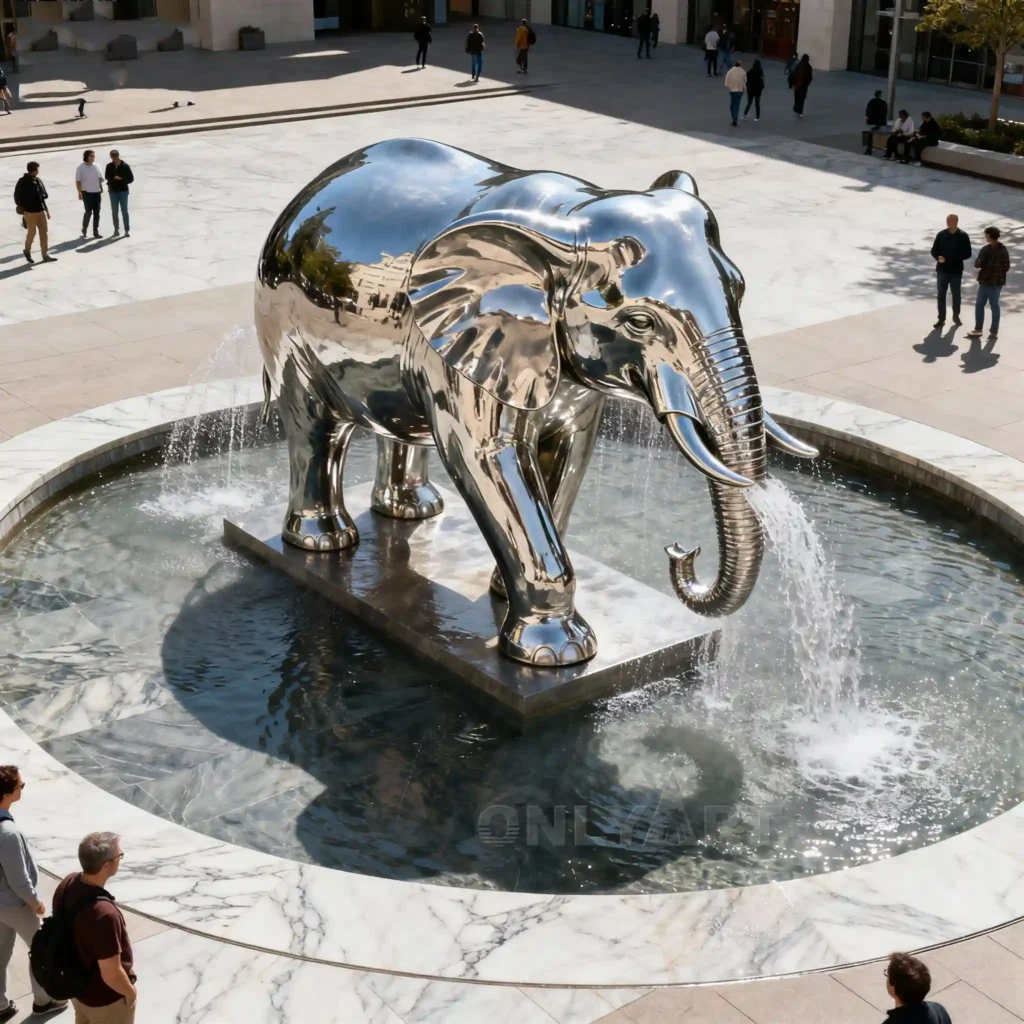Metal Elephant Water Fountain For Sale