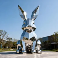 Metal Large Outdoor Rabbit Statues