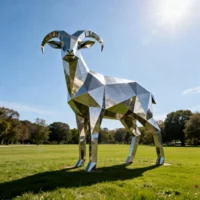 Metal Sheep Yard Statues