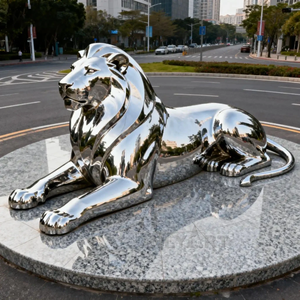 Ornaments Front Porch Lion Statues