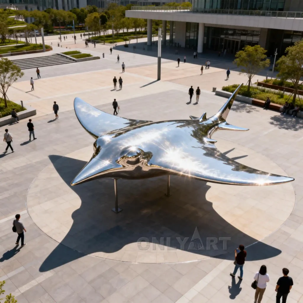 Outdoor Large Metal Stingray