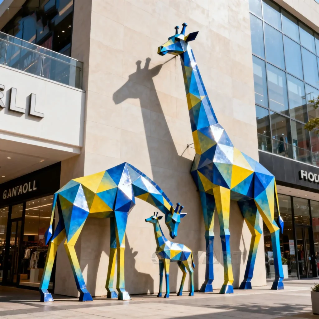 Outdoor Modern Giraffe Sculpture