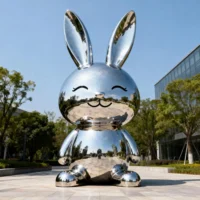 Smile Cute Bunny Sculpture