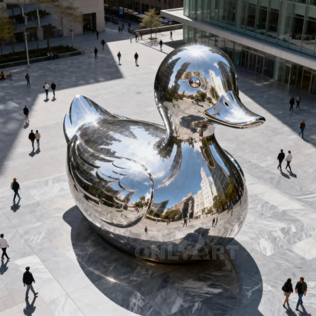 Stainless Steel Giant Duck Statue