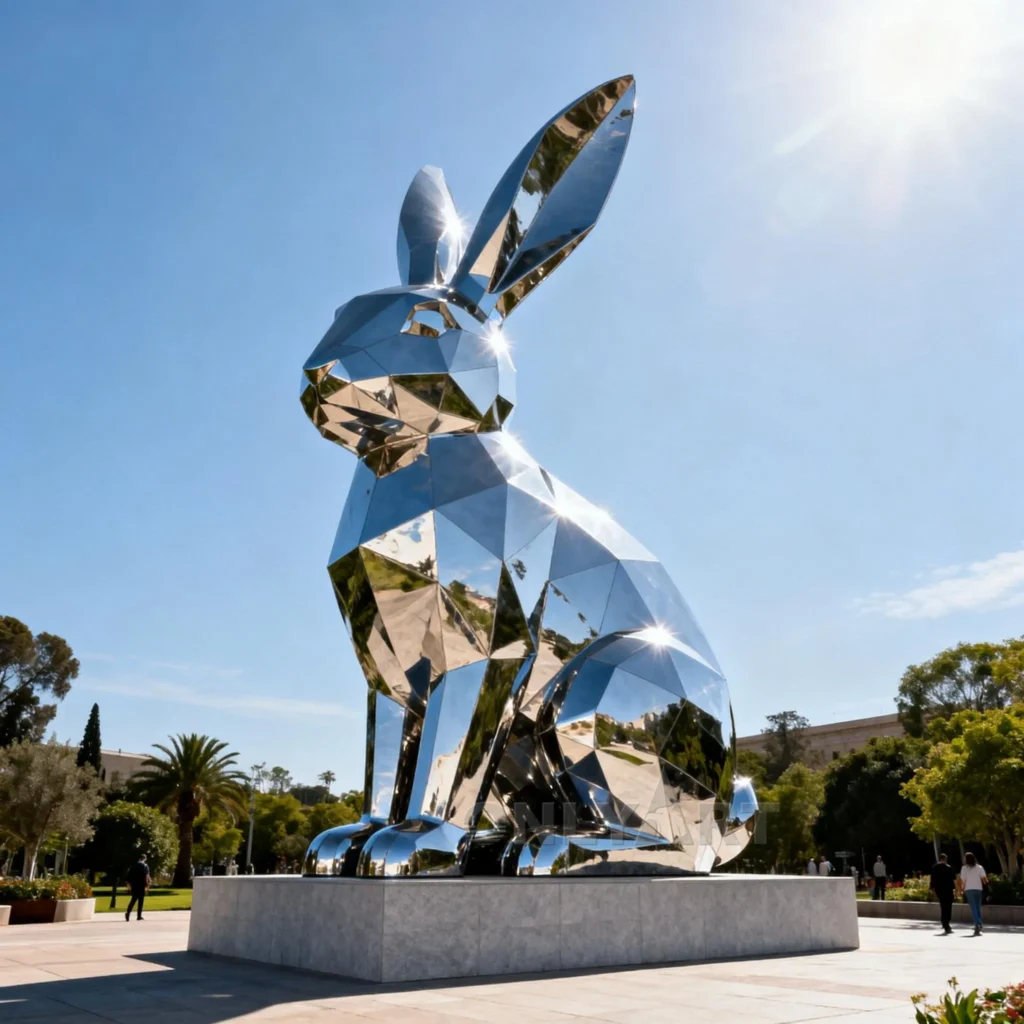 Stainless Steel Rabbit Statue
