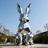 Yard Tall Rabbit Statue