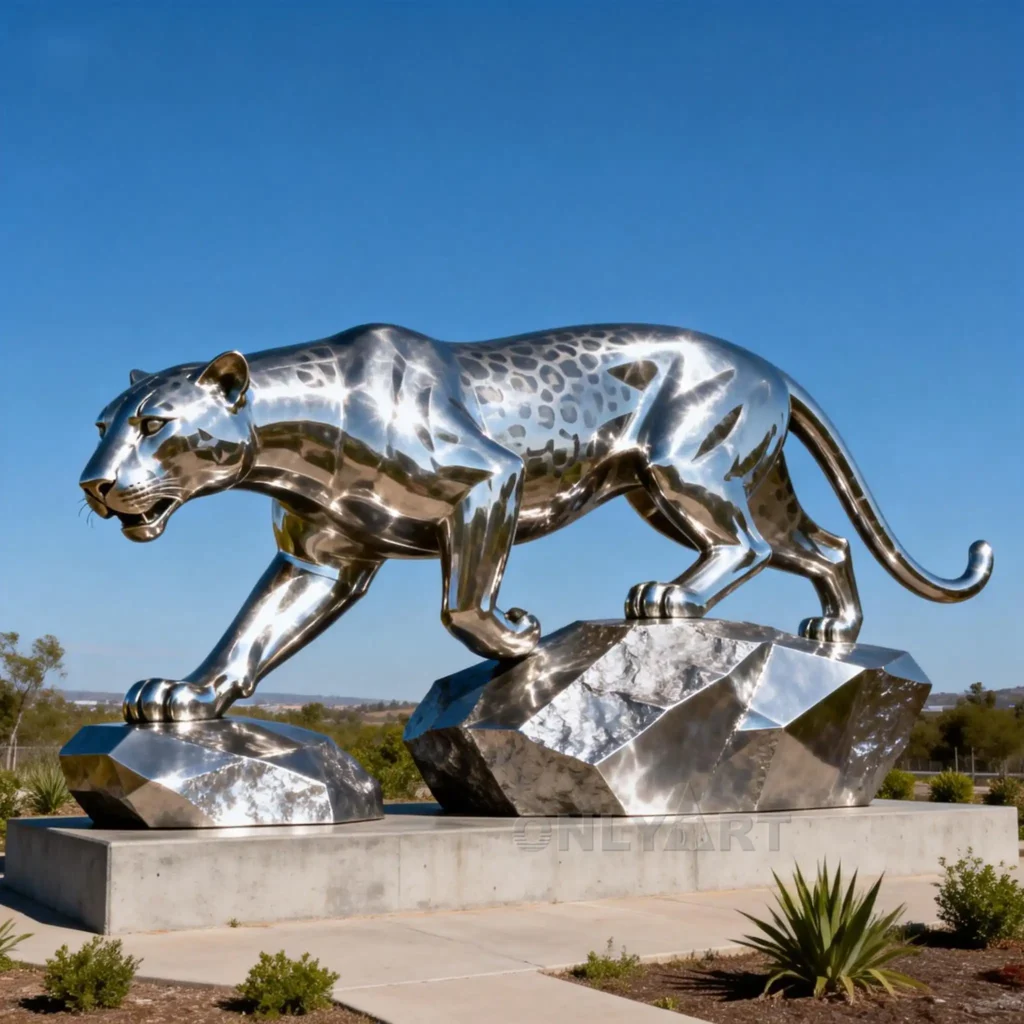Art Decor Life Size Jaguar Statue