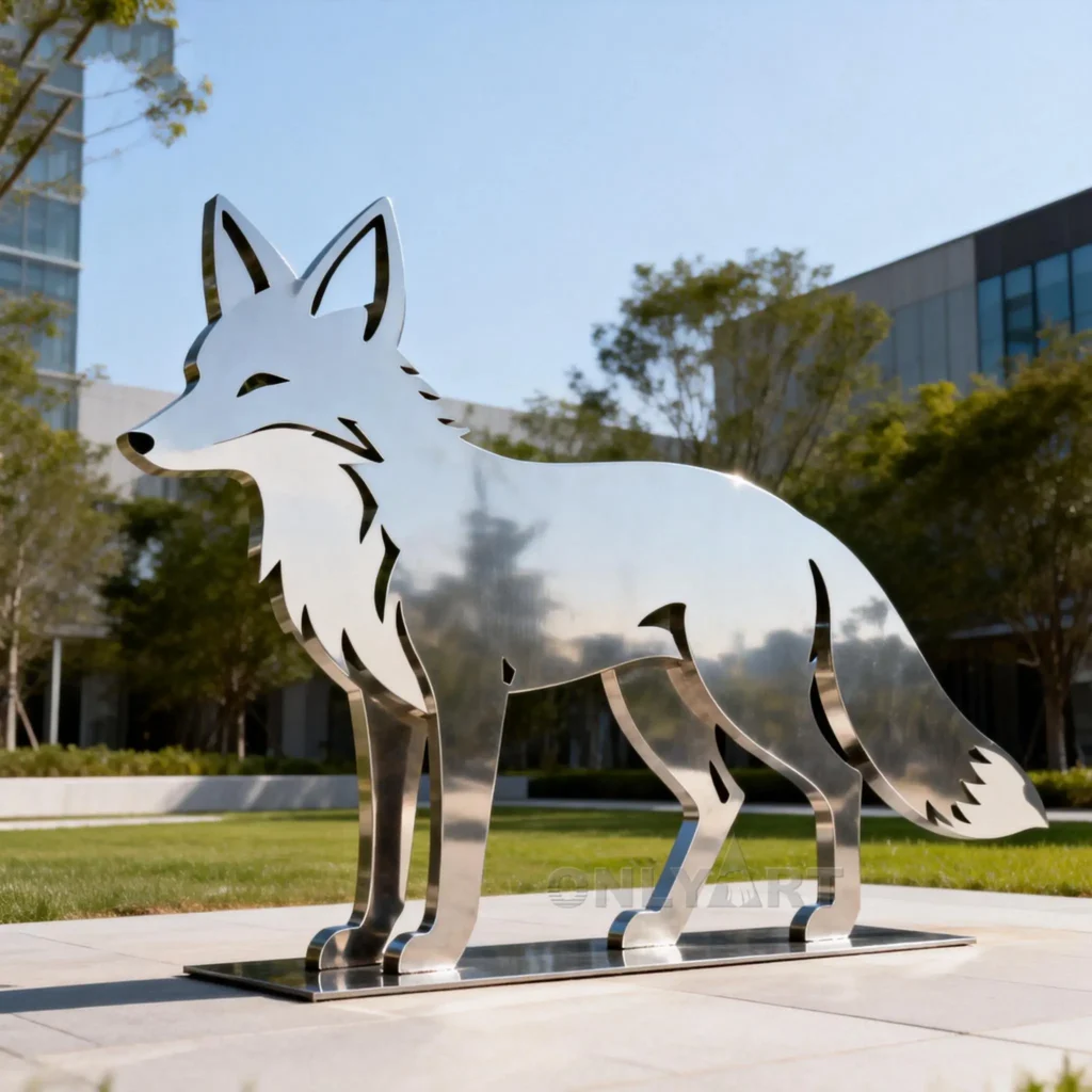 Custom Silhouette Fox Statue