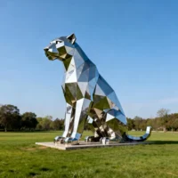 Geometric Metal Cheetah