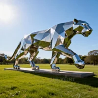 Geometric Metal Leopard