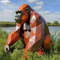 Large Gorilla Statue For Garden