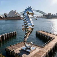 Large Seahorse Sculpture For Sale