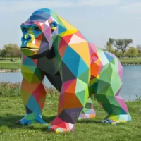 Life Size Gorilla Statue For Sale