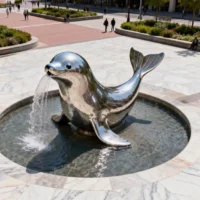 Stainless Steel Seal Fountain