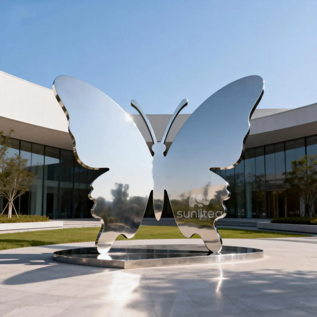 Custom Metal Butterfly Yard Sculpture