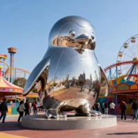 Metal Penguin Statues For Sale