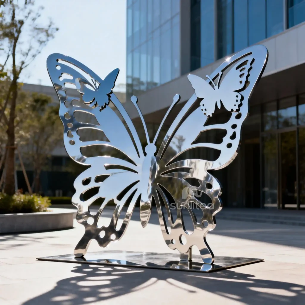 Outdoor Metal Giant Butterfly Sculpture