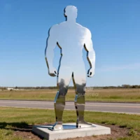 Stainless Steel Man Silhouette Sculpture
