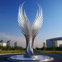 Big Angel Wing Metal Sculpture