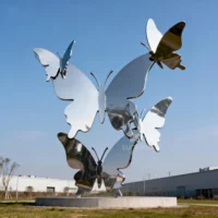 Custom Metal Butterfly Art Sculpture For Garden