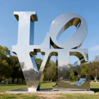 Custom Metal Large Love Letter Sculpture