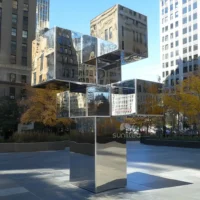 Custom Stainless Steel Cube Sculptures