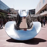 Custom Steel Cowboy Hat Sculpture For Outdoor
