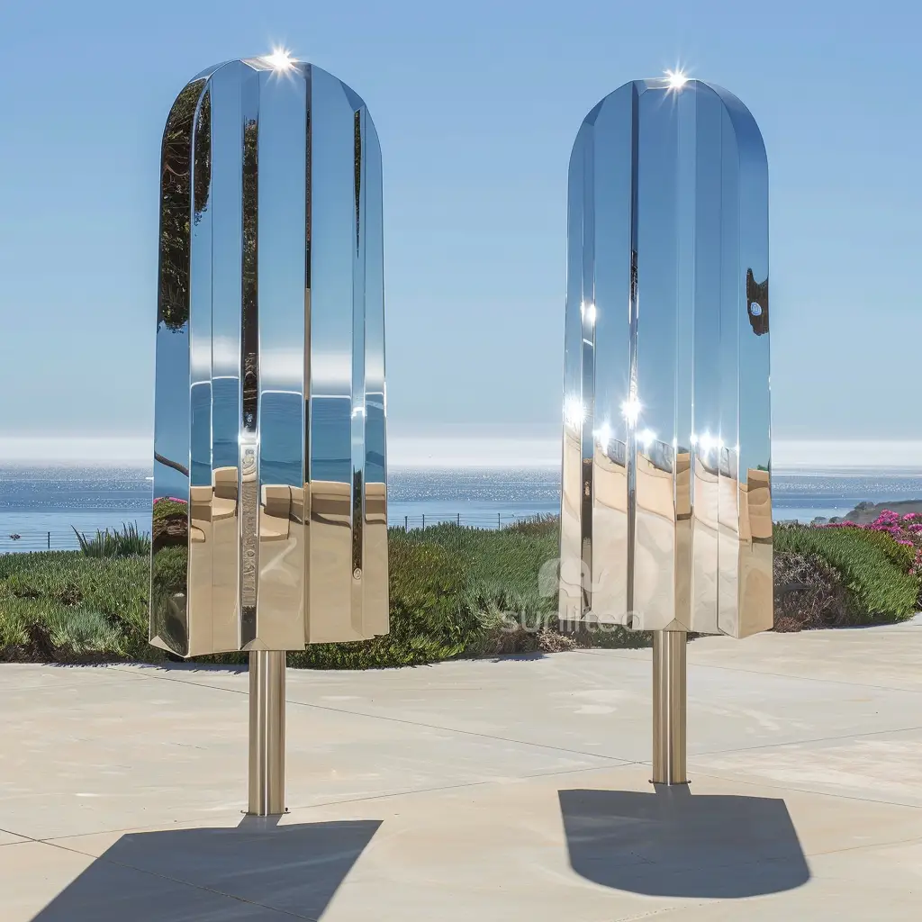 Decor Giant Metal Popsicle Statue