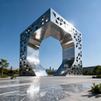 Large Metal Door Frame Decor Outdoor