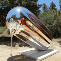Large Metal Ice Cream Statue