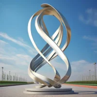 Large Metal Lawn Sculpture Contemporary Decor