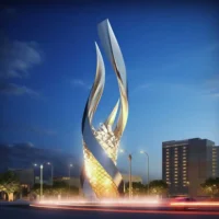Large Metal Sculpture For Home Decor