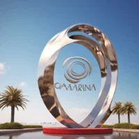 Large Metal Urban Landscape Sculpture