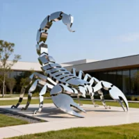 Large Stainless Steel Scorpion Sculpture
