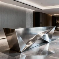 Metal Hotel Front Reception Desks