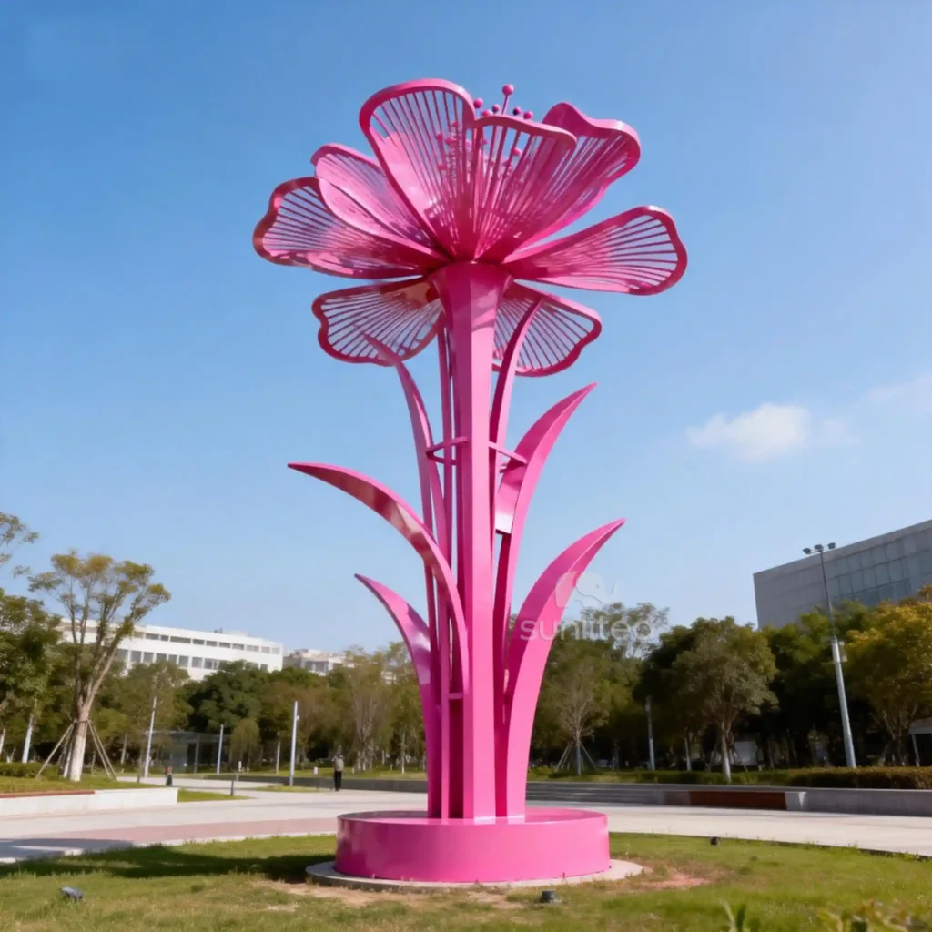 Metal Stainless Steel Allium Garden Ornament