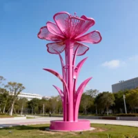Metal Stainless Steel Allium Garden Ornament