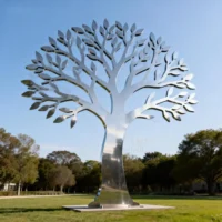 Metal Tree of Life Silhouette Sculpture