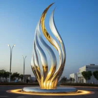 Modern Art Large Metal Sculpture For Sale