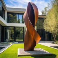 Outdoor Large Corten Steel Sculpture For Sale