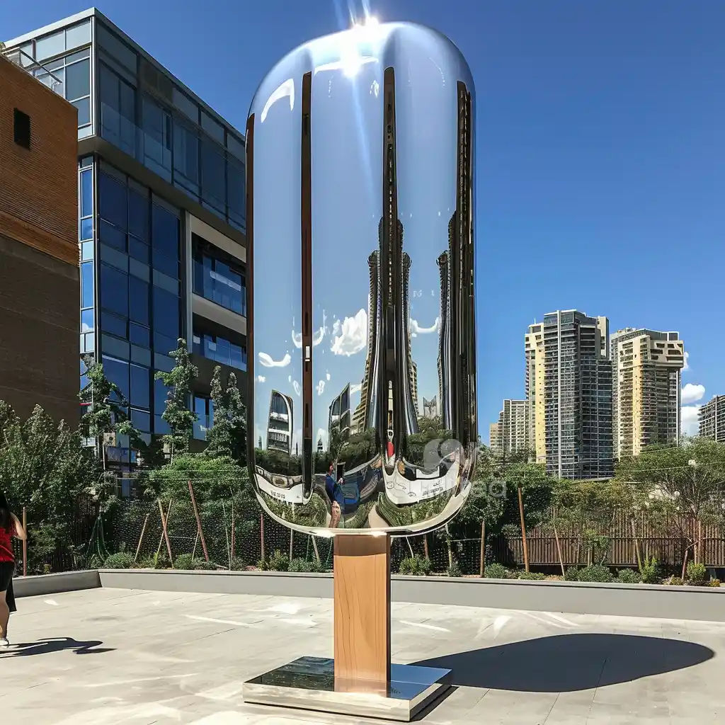 Outdoor Large Metal Ice Lolly Sculpture
